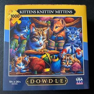 DOWDLE puzzle Kittens Knittin’ Mittens